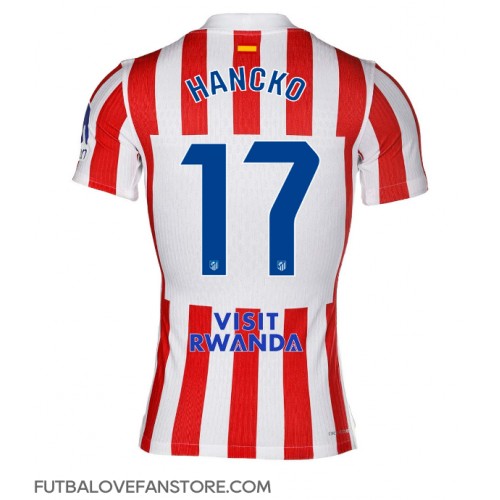 Atletico Madrid David Hancko #17 Domáci futbalový dres 2025-26 Krátky Rukáv Atletico Madrid David Hancko #17 Domáci futbalový dres 2025-26 Krátky Rukáv
